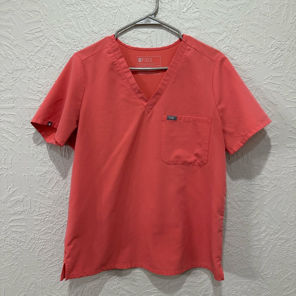 FIGS hot coral SET